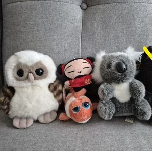 Cute Owl, Koala, Fish, Asian Doll Plush Toy